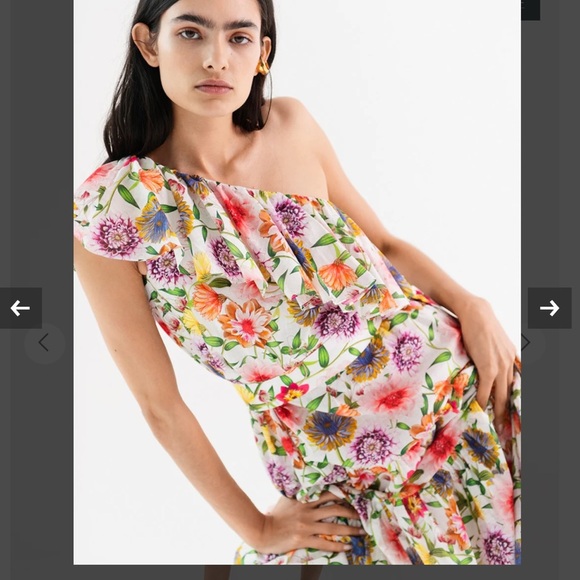 Borgo de nor Petra linen one shoulder tiered midi dress - Picture 15 of 16